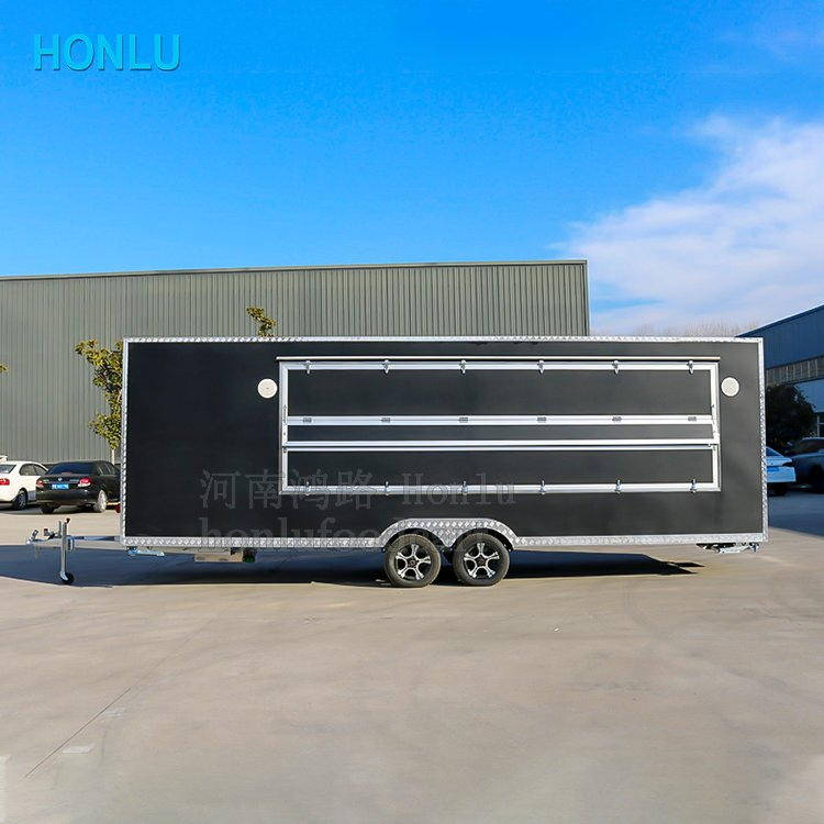 Chocolate Popcorn Honlu Standard Iron Frame, Wooden Box Packaging Mobile Cart Food Van