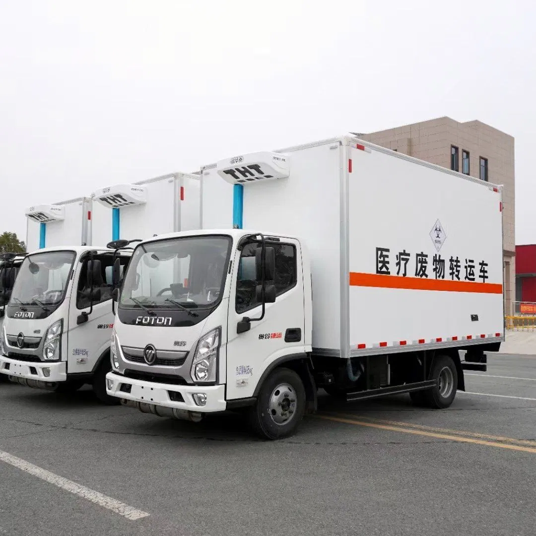 Factory Price Small Mobile Seafood Freezer Refrigerated Insulated Van Truck 1 Tone Electric Cargo Light Food Truck Van
