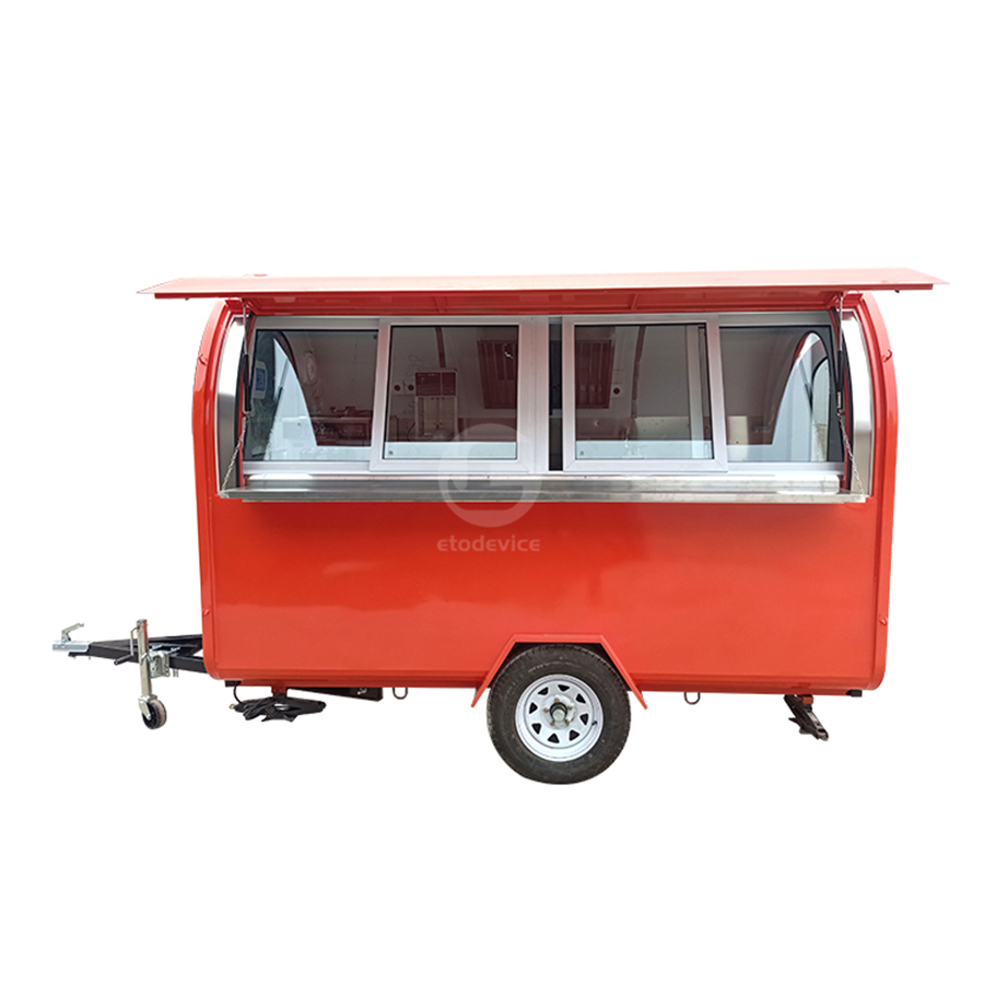 Fast Food Stalls Mobile Coffee Kiosk Food Van