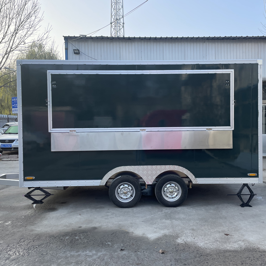 Commercial Mobile Kitchen Pizza Freezer Concession Food Cart Van