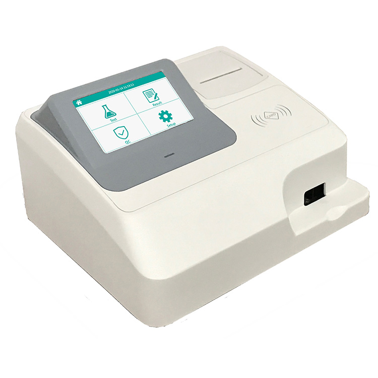 Portable LCD Fast Testing Point-of-Care Immunofluorescence Quantitative Analyzer for Clinical
