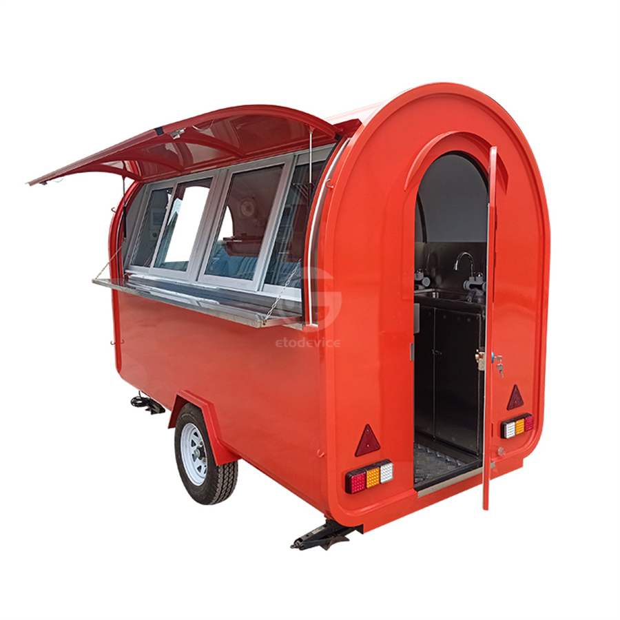 Fast Food Stalls Mobile Coffee Kiosk Food Van