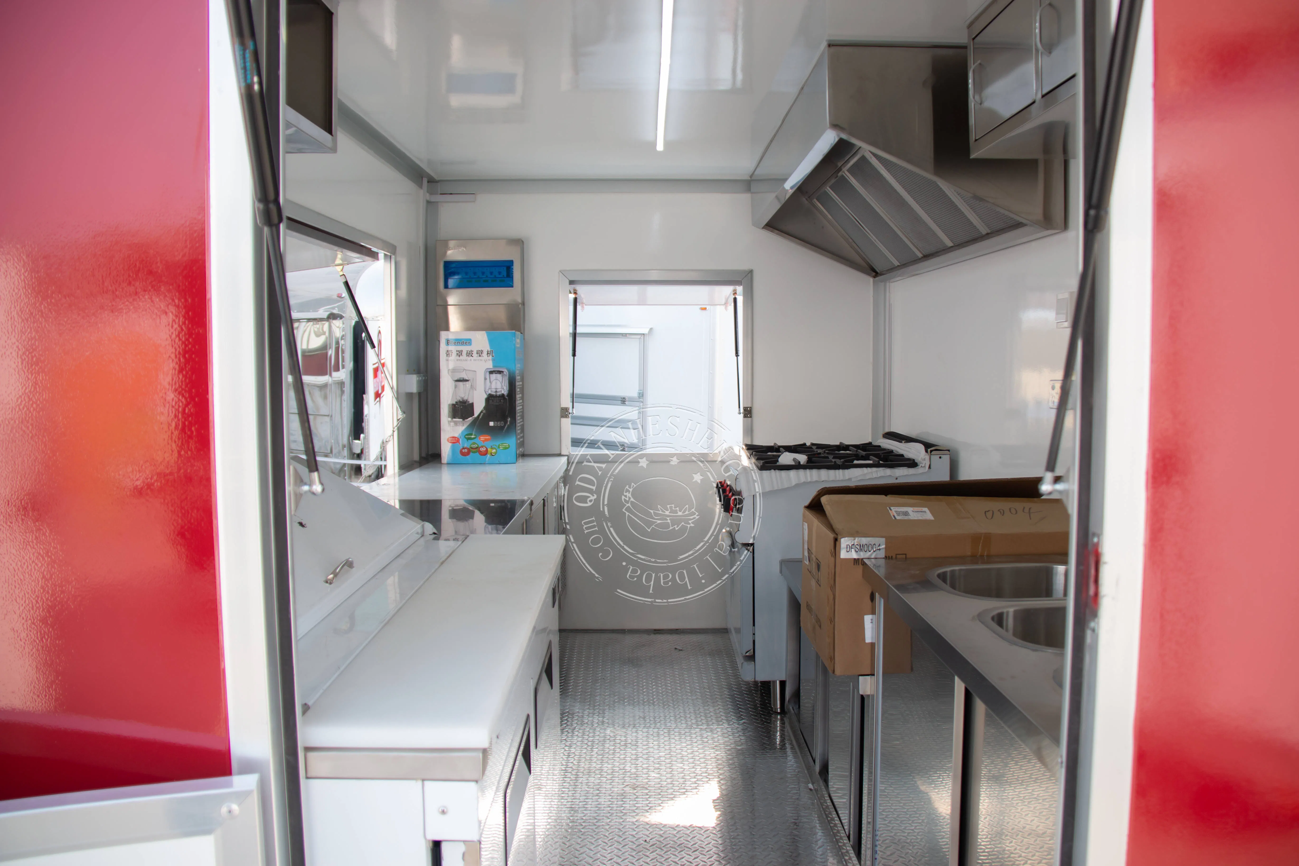 DOT Certificate Food Trailer Concession Trailer Food Trucks Mobile Concession Catering Coffee Food Trailers Fully Equipped Food Van