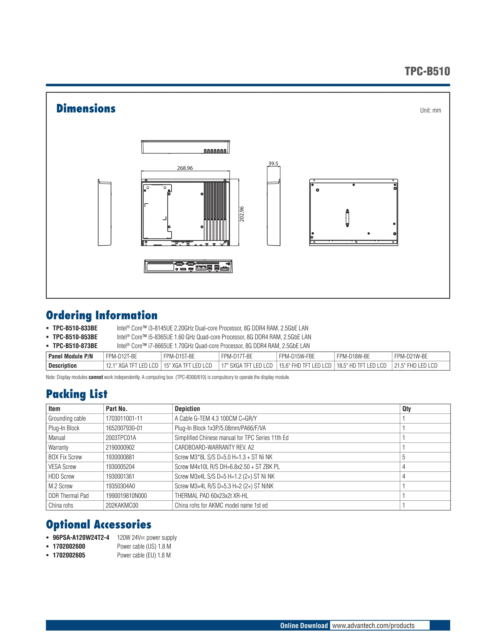Industrial Panel PC Module 2