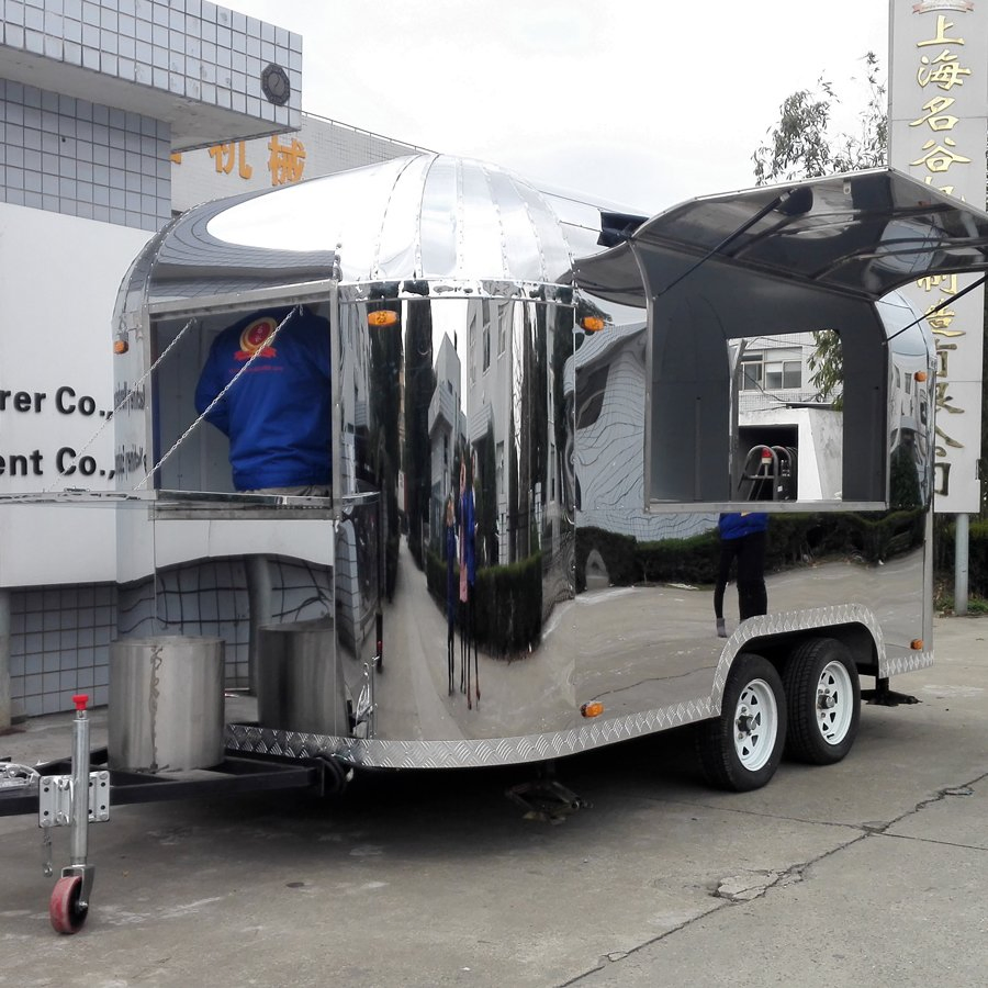 Morden Style Taco Pizza Food Truck Kitchen Mobile Coffee Cart Track BBQ Camping Trailer Hotdog Ice Cream Catering Van for Sale