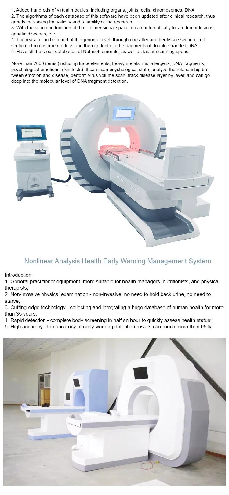Professional MRI Machine Liquid Helium Free 1.5t MRI System Scanner Magnetic Resonance System for Veterinary and Human