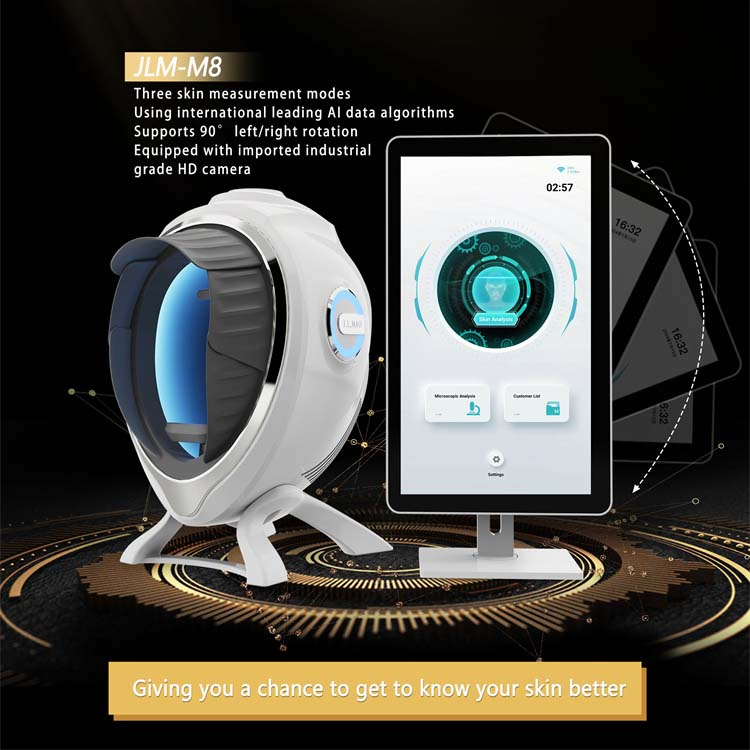 Factory Supply 3D Skin Analyzer Machine UV Light Facial Skin Analysis Machine for RGB/UV/Pl Skin Problems