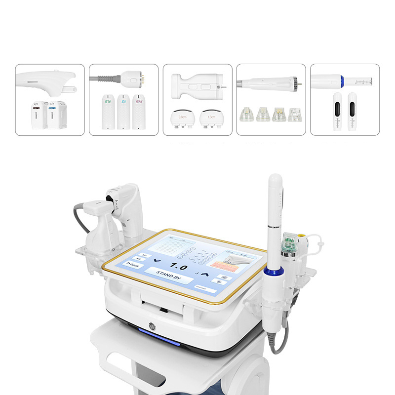 High Intensity Focused Ultrasound Mini 9d Hifu Home Use 5 in 1 Portable RF Beauty Massage