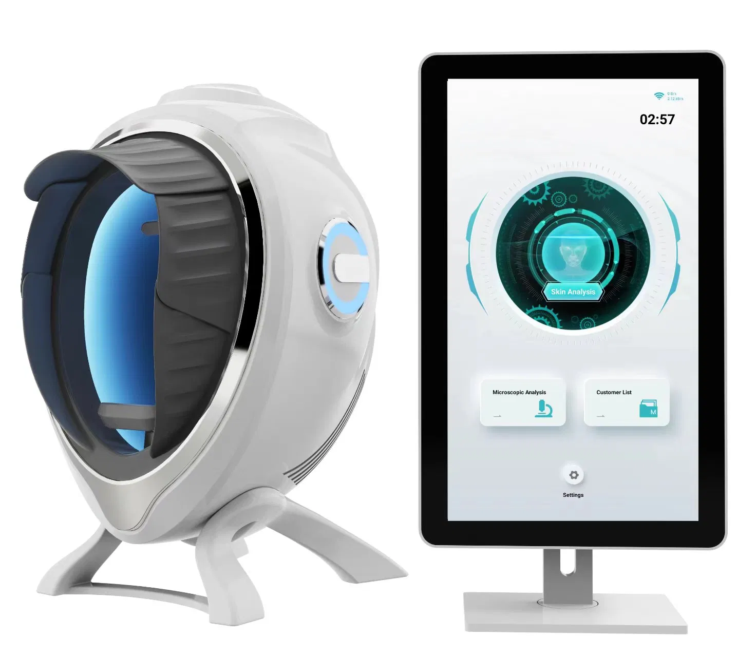 Factory Supply 3D Skin Analyzer Machine UV Light Facial Skin Analysis Machine for RGB/UV/Pl Skin Problems