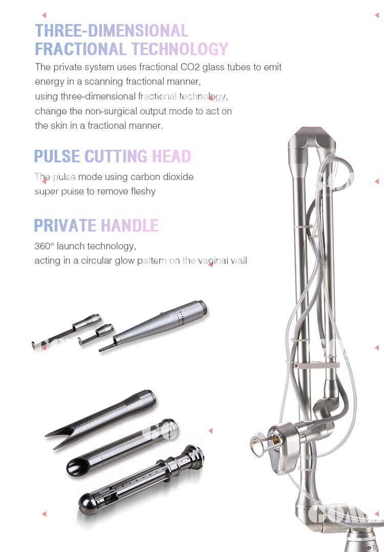 China Medical CE Approved Scar Removal Vaginal Tightening 10600nm Laser CO2 Fractional Laser Skin Resurfacing Machine