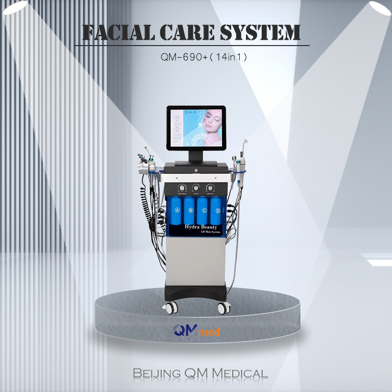 Newest Generation Oxygenation Facial Machine+ Oxygen Jet Peel+ Hydra Dermabrasion Facial Care Machine 14 in 1 Hydra Dermabrasion Facial C Qm Hot Saleare System