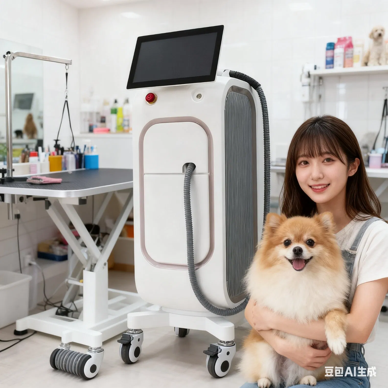 Fast and Safe Diode Laser, Multi-Wavelength, All Hair Types, Dark Skin Compatible, Acne and Vascular Lesion Therapy