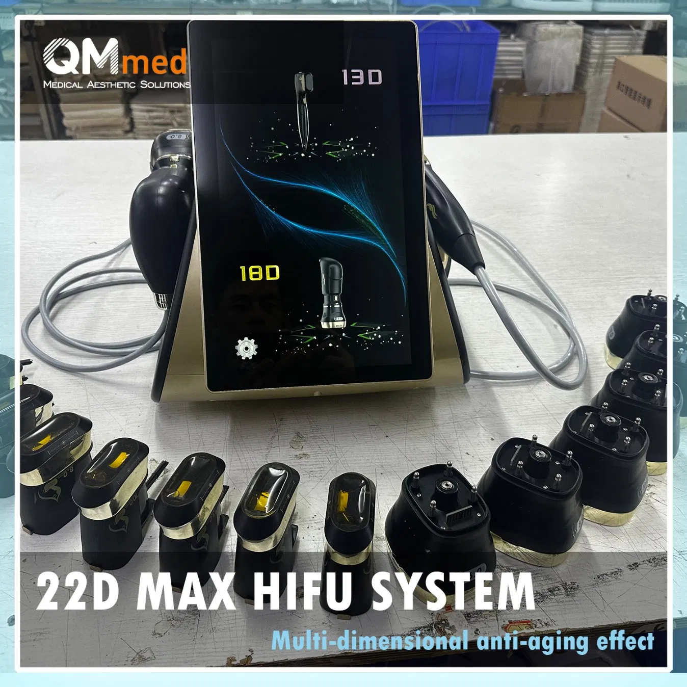 Qm 22D Max Professional Hifu High Intensity Focused Ultrasound Wrinkle Removal Skin Care Device