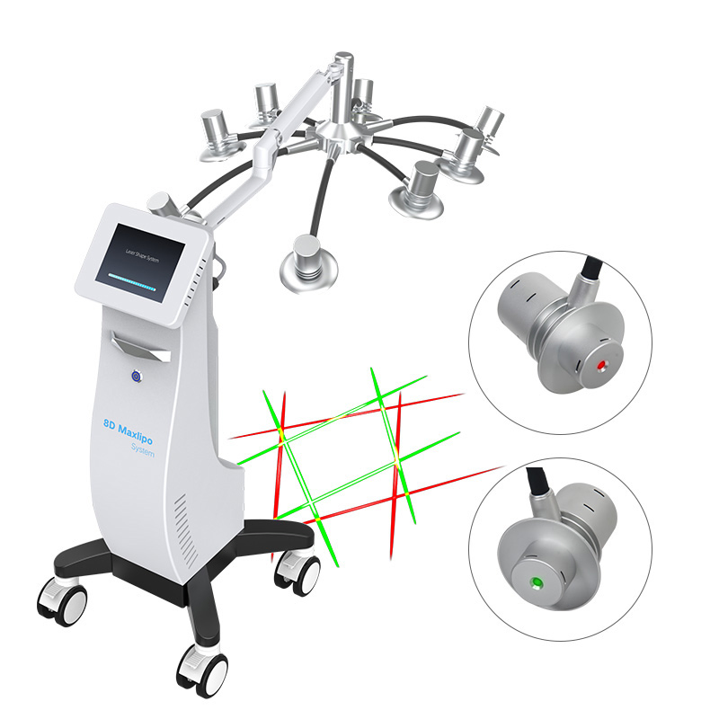 2024 Non-Invasive 6D Lipolaser 635nm 532nm Body Contouring SPA Use Device