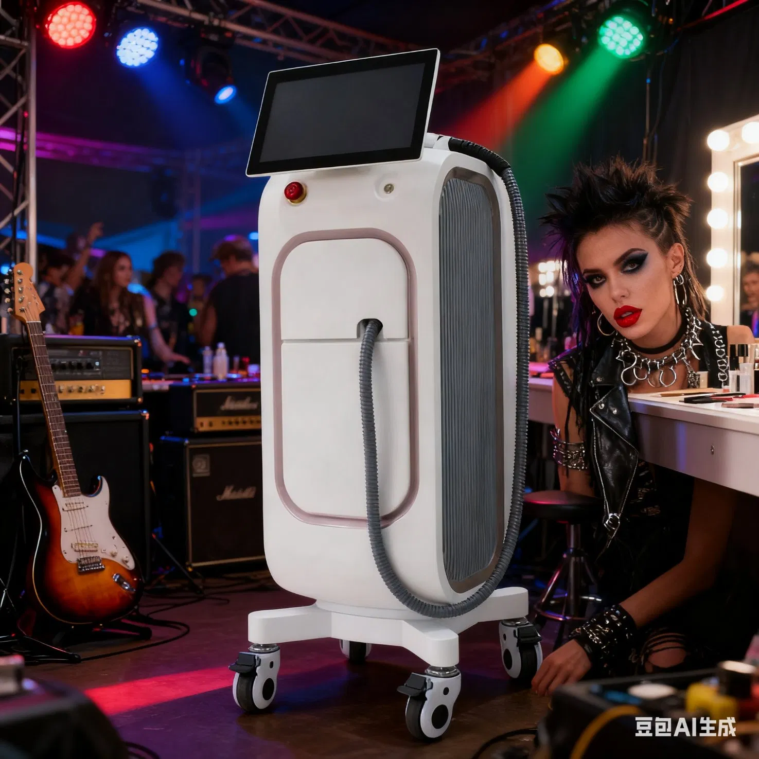 Fast and Safe Diode Laser, Multi-Wavelength, All Hair Types, Dark Skin Compatible, Acne and Vascular Lesion Therapy