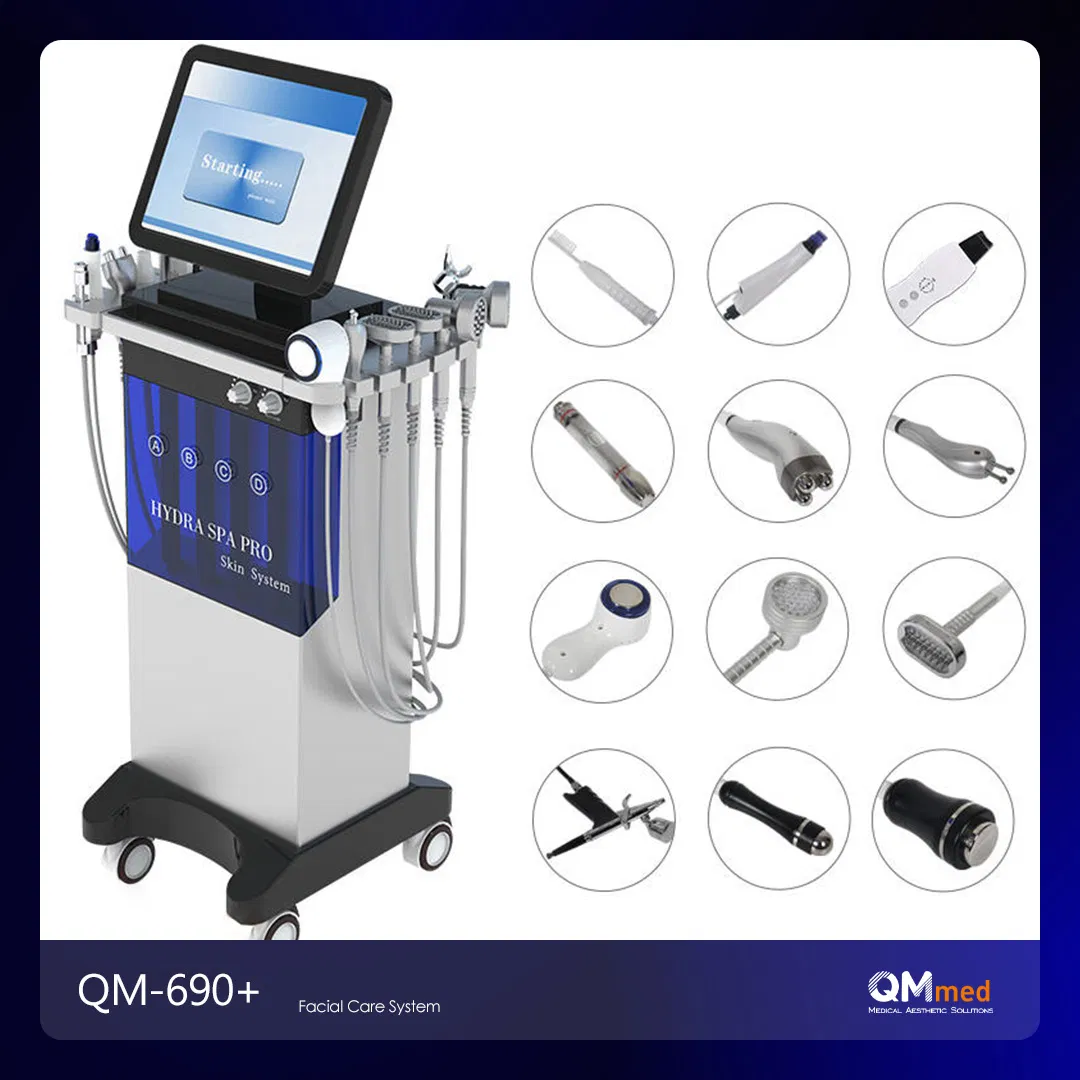 Newest Generation Oxygenation Facial Machine+ Oxygen Jet Peel+ Hydra Dermabrasion Facial Care Machine 14 in 1 Hydra Dermabrasion Facial C Qm Hot Saleare System