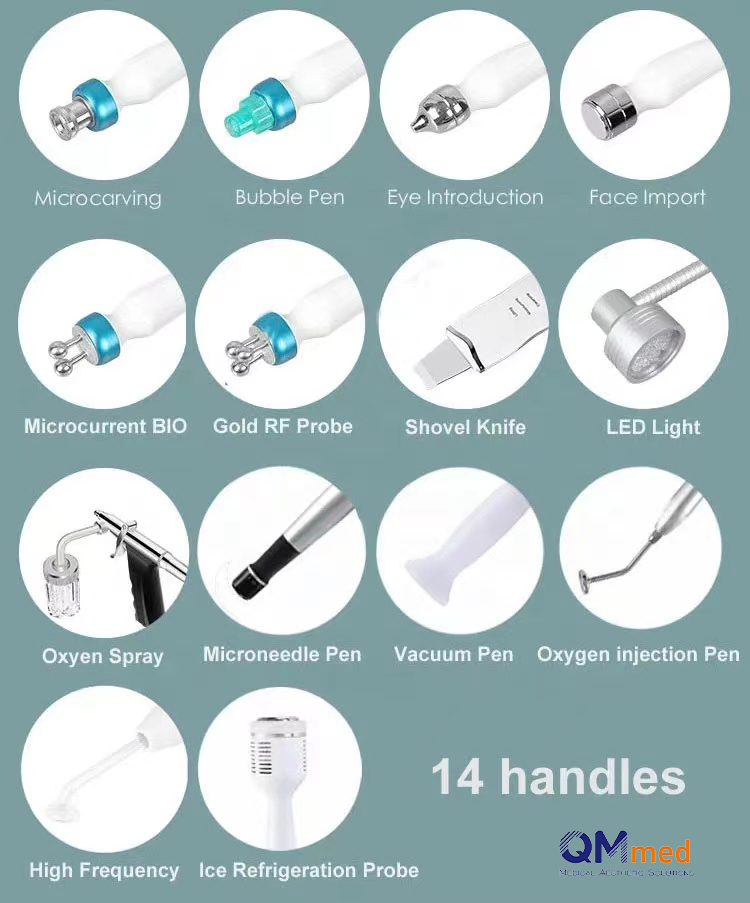 Skin Care Beauty Equipment 14 in 1 Hydra Spacare Facial Skin Rejuvenation Hydra Machinehydro Dermabrasion professional Machine Hydro Aqua Peeling Analyser