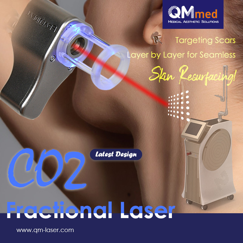Top Selling Qm Medical CO2 Fractional Laser 10600nm Skin Rejuvenation Wrinkle Removal Skin Tightening Machine Vaginal Tightening Technology