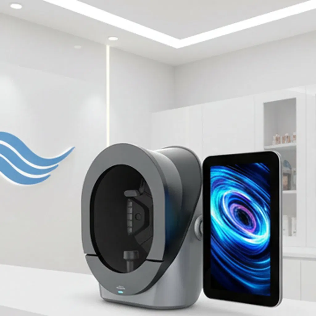 3D Ai Skin Analyzer Diagnostic Machine Android Operating System Facial Scanner Moisturizer Jp/Us CE Skin Test Face Analysis