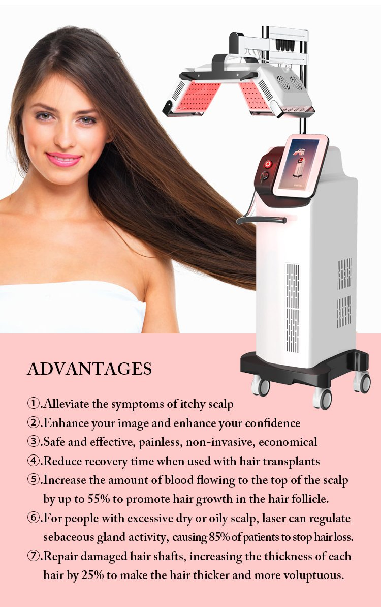 Ofan Hair Growth High Frequency Scalp and Hair Skin Pore Grease Clogging Scan Face Digital Analysis Treatment