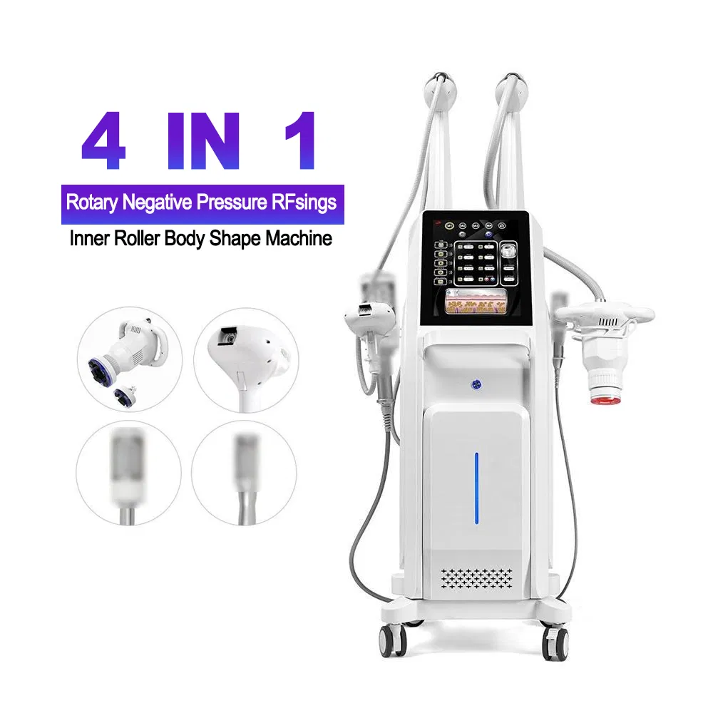 Non Invasive Body Contouring Equipment 3D Rotary Negative Pressure Vacuum RF Machine for Face Skin Tightening Fat Reduction