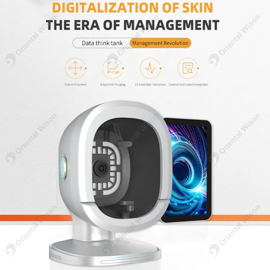 Scalp Analysis Hair Test Analyzer Skin Management 8 Types Light for Face Scanner Wrinkle Analysis Salon Using Skin Care Device