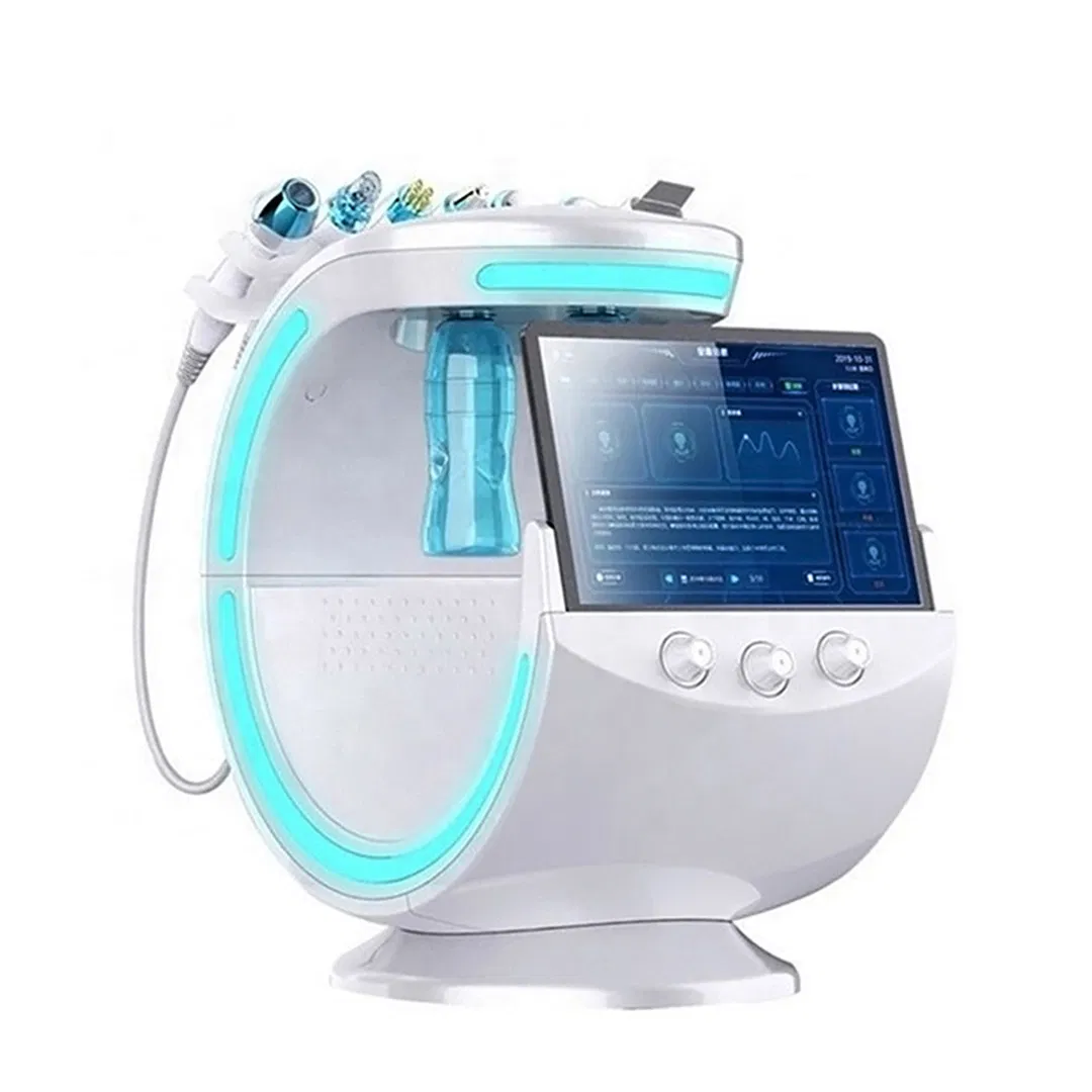 2022 Multifunctional 7 in 1 New Magic Mirror Monitoring Aqua Facial Smart Ice Blue Skin Management System