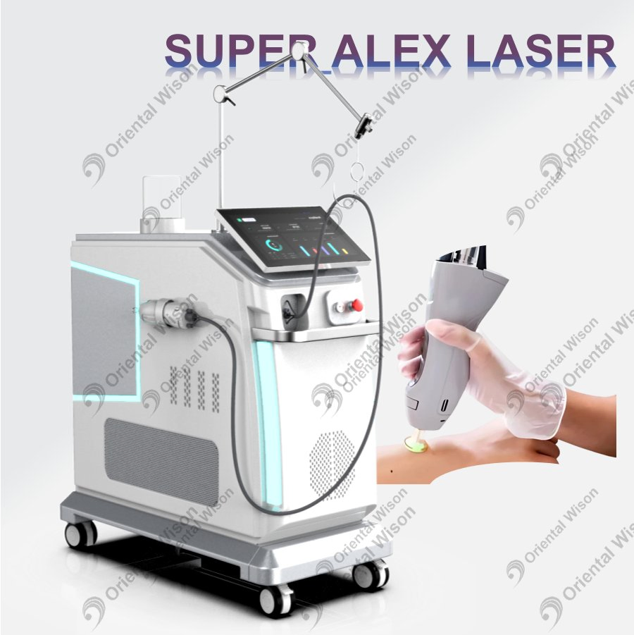 High Quality Alexandrite Laser 755nm Veins Removal Vascular Removal Long Paulse Laser Skin Rejuvenation Hair Removal Salon Equipment
