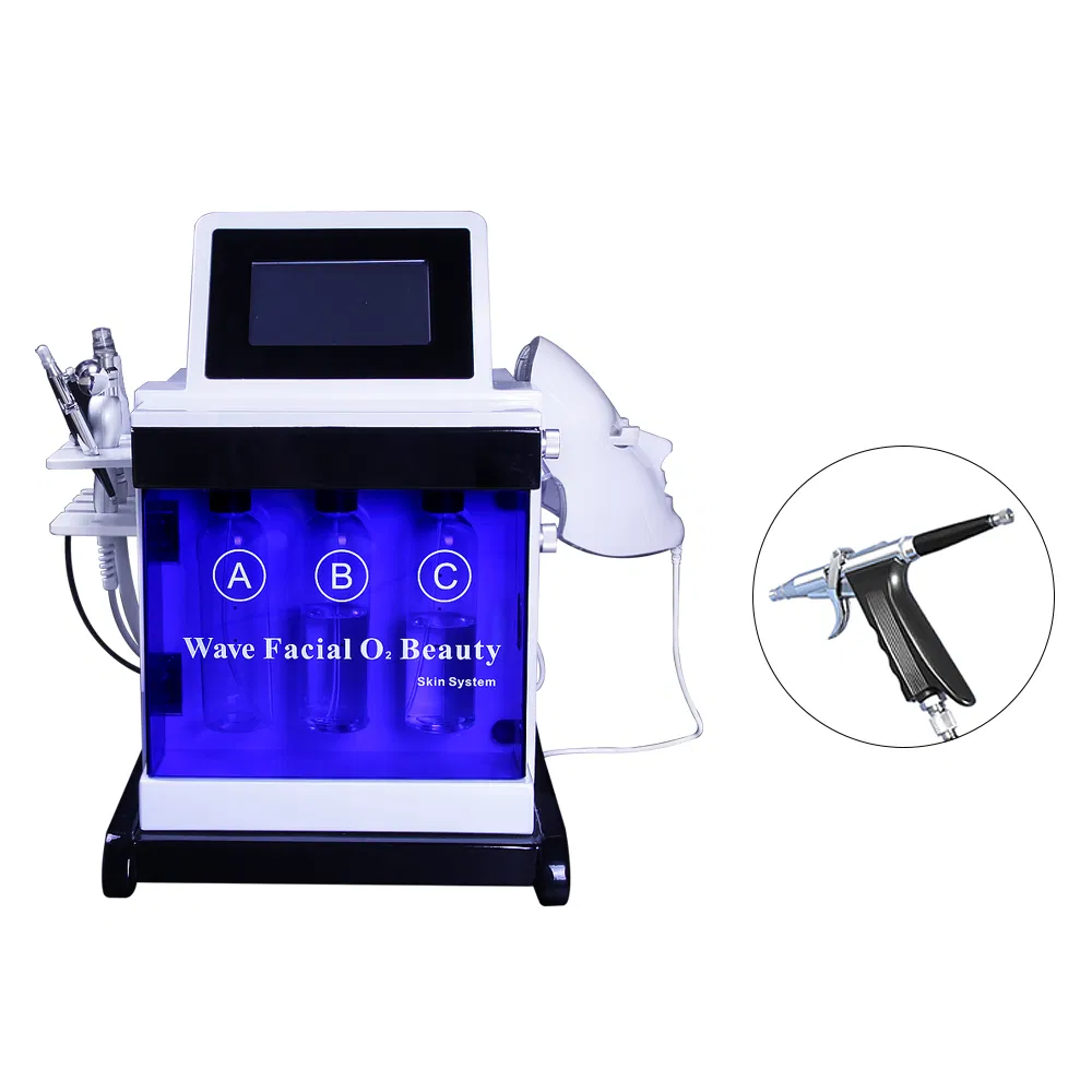 5-Color LED RF Facial O2 Beauty System: Hydration, Dark Spot Removal &amp; Anti-Aging Mask Therapy for Acne/Scar/Skin Rejuvenation