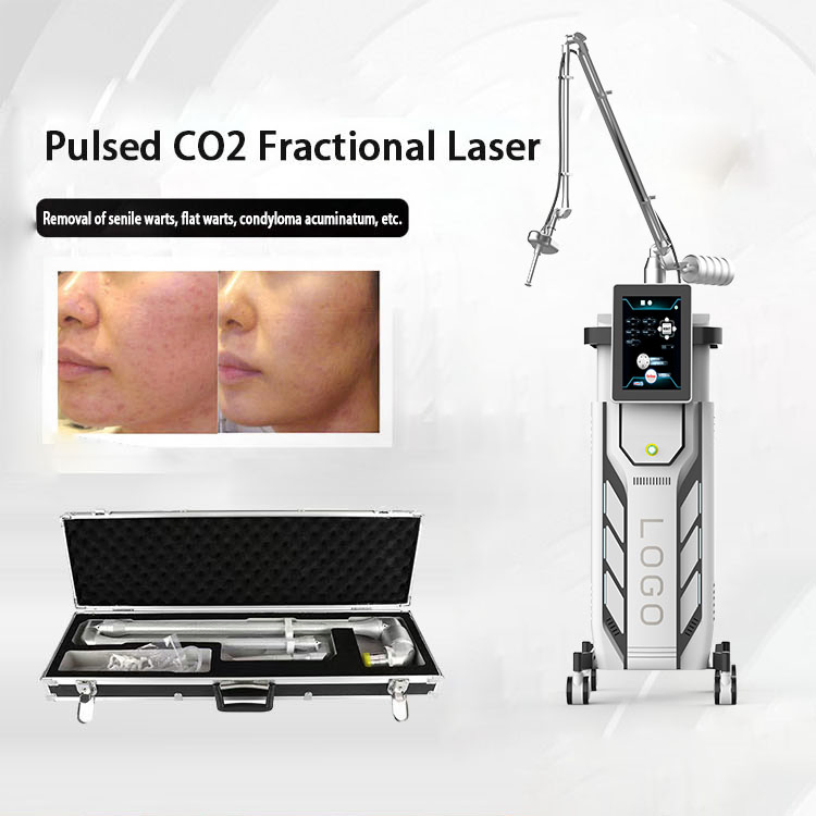 2026 High Power 60W CO2 Fractional Laser Machine 10600nm Metal RF Tube Skin Resurfacing Acne Scar Stretch Mark Removal Device