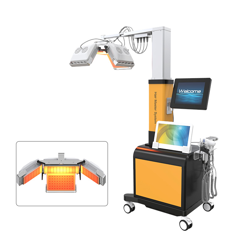 Professional Salon Use Anti Hair Loss 650nm Diode Laser Hair Regrowth Machinehair Equipment Scalp Treatment Analyzer Hair Restoration Massage