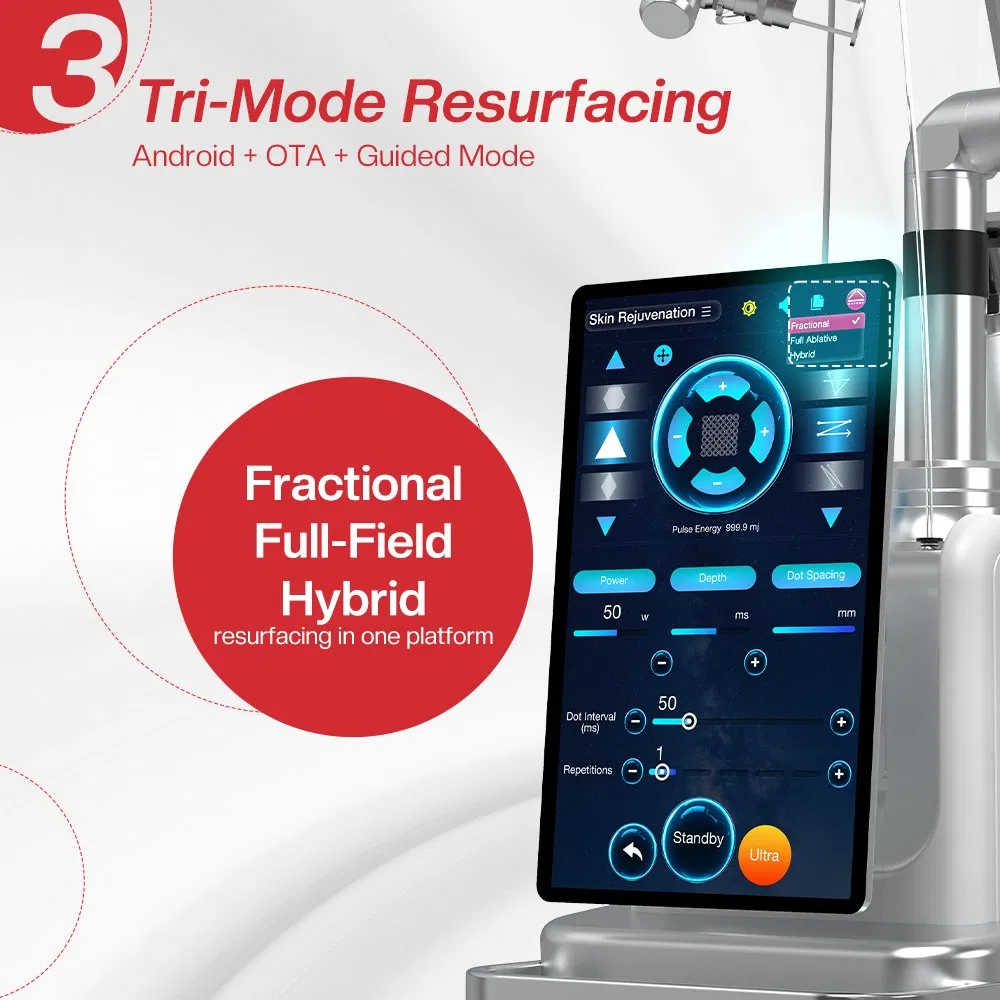 Professional 70W 100W Fractional CO2 Laser Machine 10600nm for Skin Rejuvenation