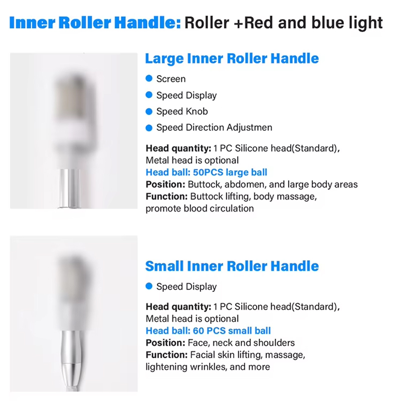 Non Invasive Body Contouring Equipment 3D Rotary Negative Pressure Vacuum RF Machine for Face Skin Tightening Fat Reduction