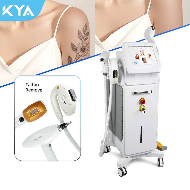 Sopranos Titanium Diode Laser Hair Removal Device IPL Skin Rejuvenation Freckle Removal Whitening ND YAG Picosecond Laser Tattoo Carbon Peeling RF Face Lifting