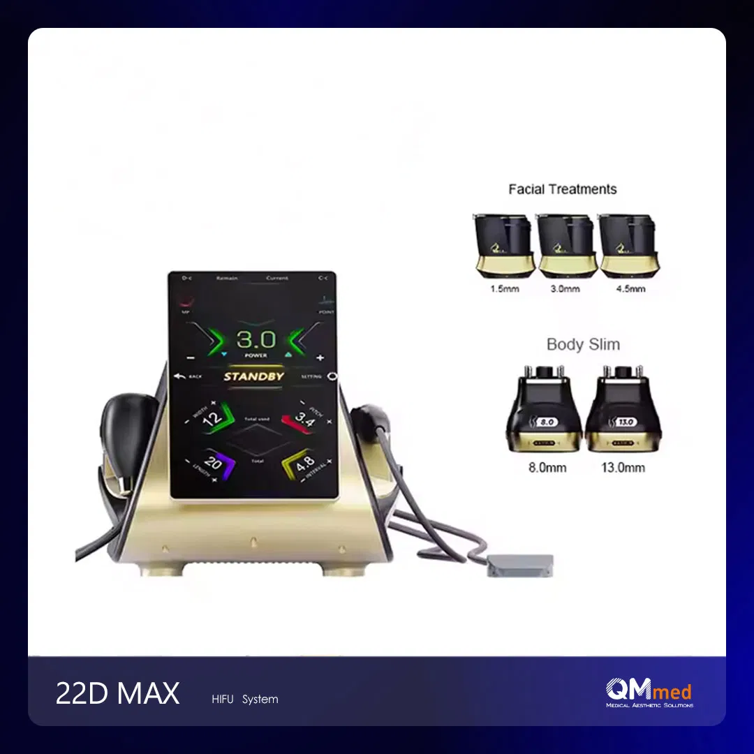 Trending Products 2026 Hifu High Intensity Focused Ultrasound 22D Max Hifu Wrinkle Removal Body Contouring Face Clean Brush