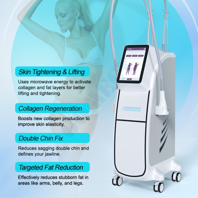 Non Invasive Cold Wave Body Contouring Machine for Professional Slimming Clinics