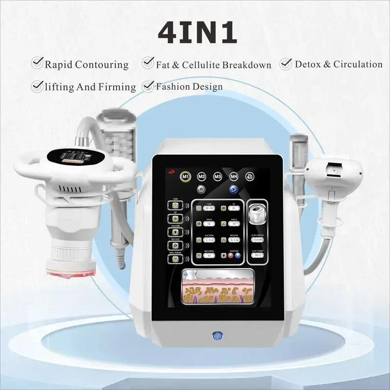 Portable 4-in-1 Vacuum Roller Machine for Facial Massage Body Contouring Lifting Lymphatic Drainage Skin Tightening Weight Loss