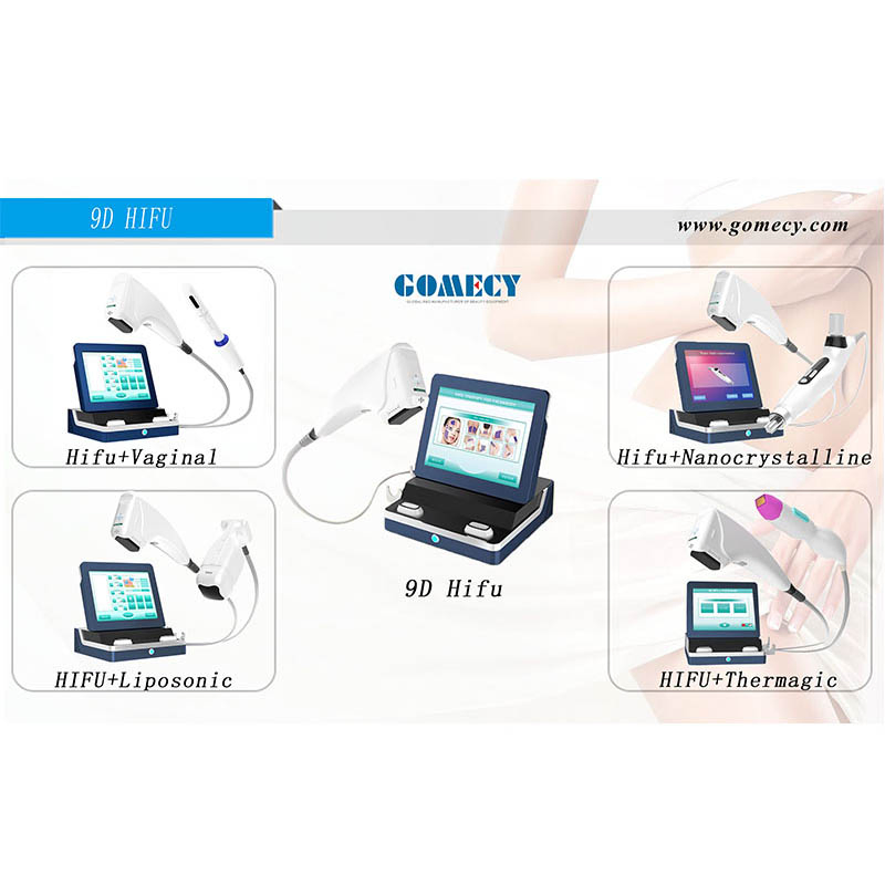 7D 9d 4 in 1 Hifu Ultrsonic High Intensity Focused Ultrasound 8 Cartridges