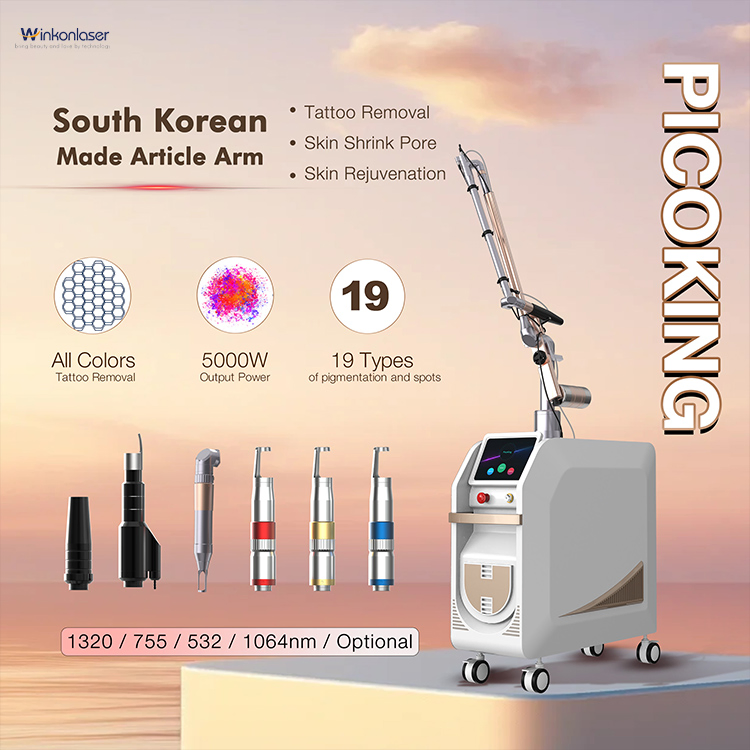High Power 2025 Pico Tattoo Removal Picosecond Laser Machine for Salons