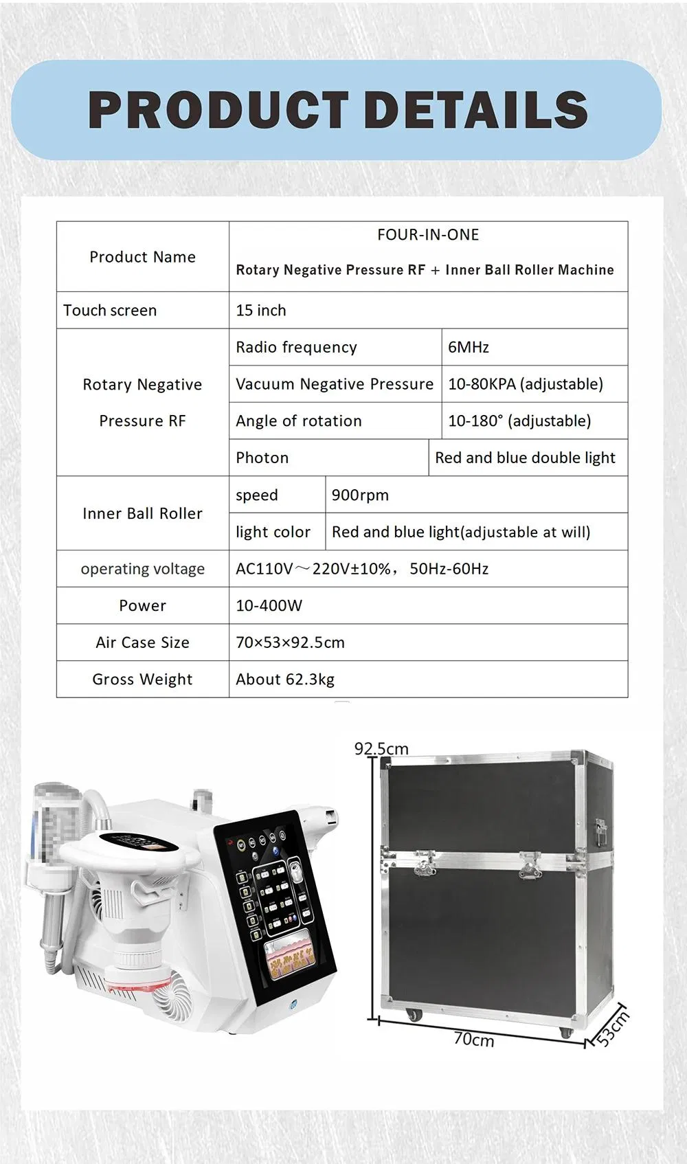 Vacuum Roller Machine