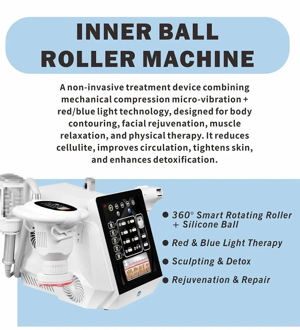 Portable 4-in-1 Vacuum Roller Machine for Facial Massage Body Contouring Lifting Lymphatic Drainage Skin Tightening Weight Loss