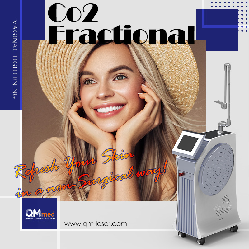 Top Selling CO2 Fractional Laser 10600nm Skin Rejuvenation Wrinkle Removal Skin Tightening Machine Vaginal Tightening Technology