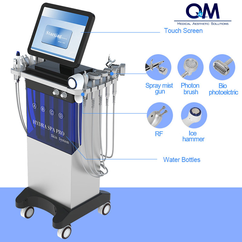 14 in 1 Hydra Face Care Skin Polishing Hydro Dermabrasion Water Jet Peel Facial Machine Skin Rejuvenation Machine Hydra Machine
