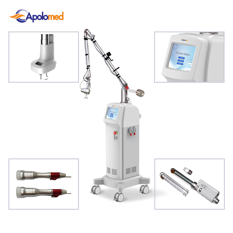Multi Function Skin Resurfacing RF Tube Ablative Fractional CO2 Laser Skin Resurfacing Equipment for Vaginal Tightening Scar Removal