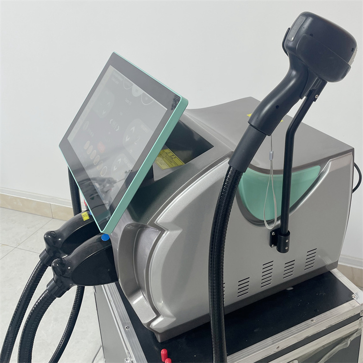 Hot Portable 2 in 1 Picosecond Laser Tattoo Removal Diode Laser Hair Removal Laser Machine 755 808 1064 3 Wavelength