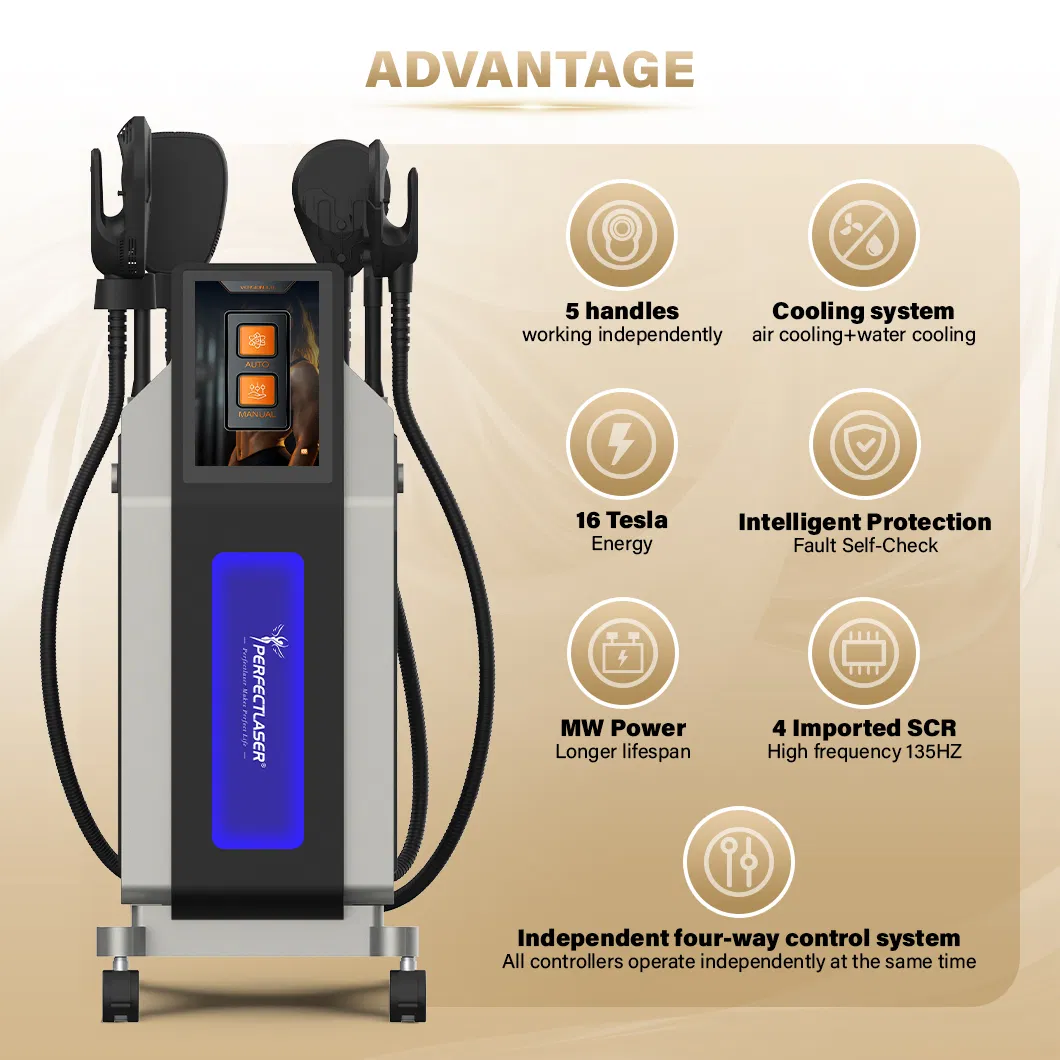 Non Invasive 135Hz EMS Neo Body Contouring Machine 16 Tesla 5-Speed EMT EMS Dual Cooling Machine Price