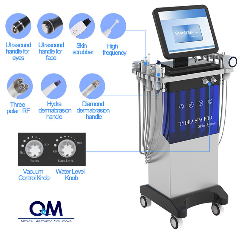 14 in 1 Hydro Microdermabrasion Facial Machine Aqua Peel Oxygen Facial Skin Care Deep Cleansing Dermabrasion Machine