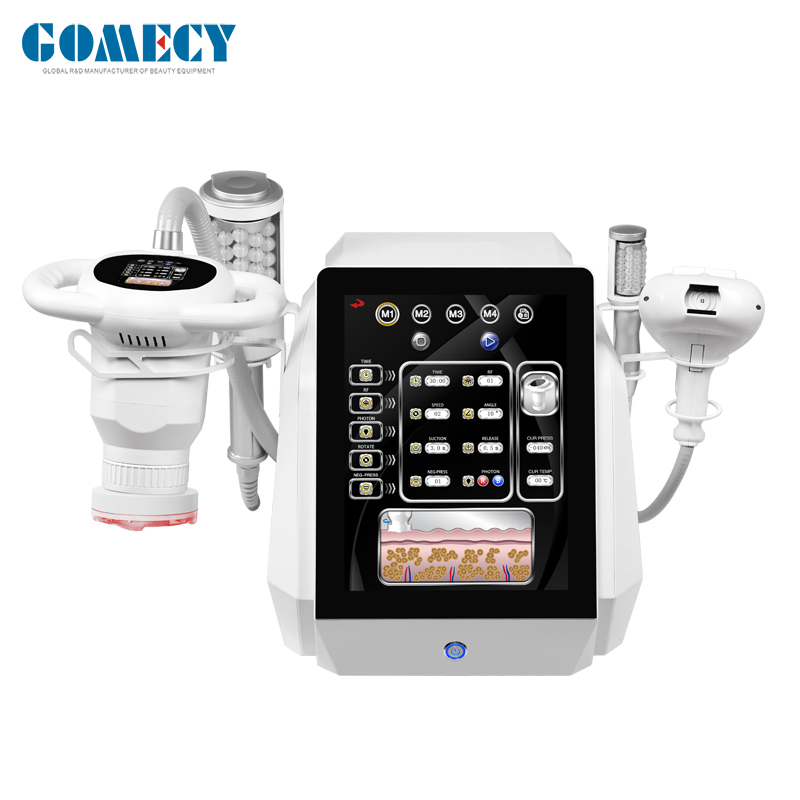 4 in 1 Body Contouring Face Lifting Cellulite Reduction Body Slimming Therapy Inner Ball Roller Machine Rotary Negative Pressure RF Machine