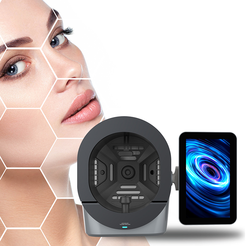 3D Ai Skin Analyzer Diagnostic Machine Android Operating System Facial Scanner Moisturizer Jp/Us CE Skin Test Face Analysis