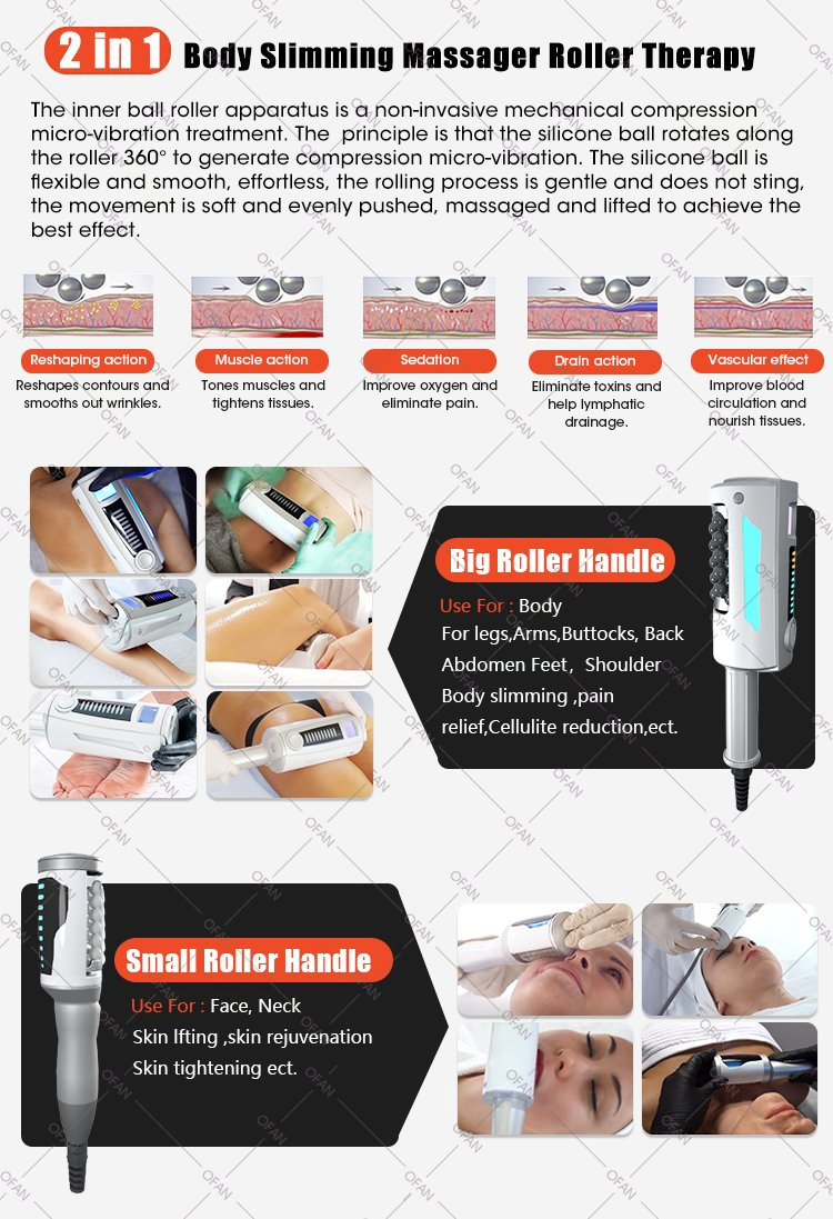 Ofan Endosphere Beat Price Roller Deep Massage Lymphatic Drainage Body Contouring Endosphere Inner Ball Roller Non-Invasive Fat Removal Machine